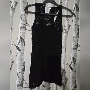 Givenchy Black Lace Tank Top Size XS